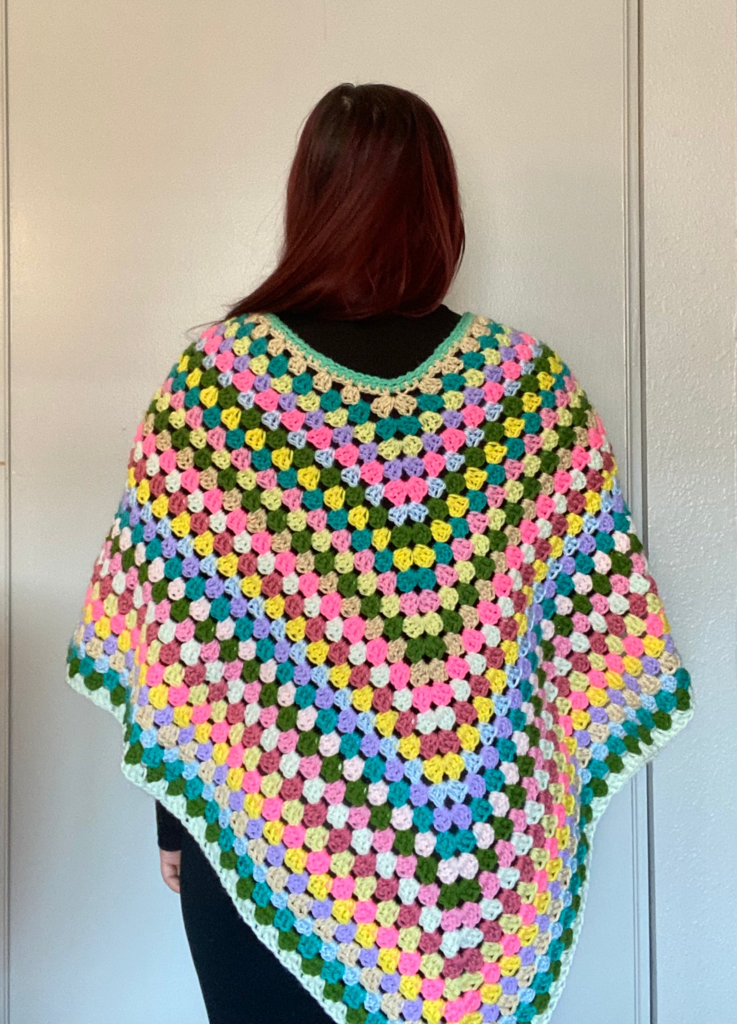 Multi Colored Poncho | Oversized