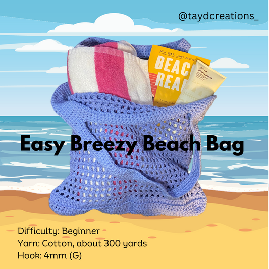 Easy Breezy Beach Bag PDF Pattern